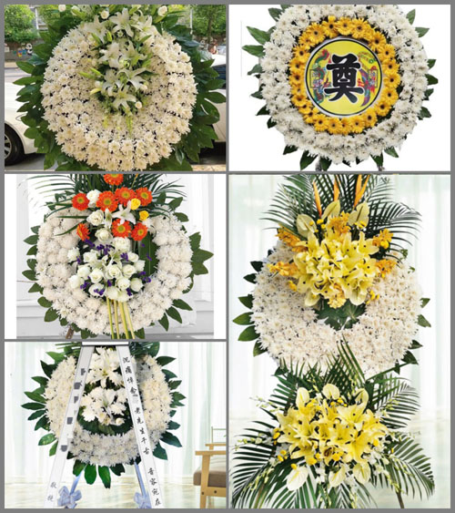 湖南永州祁阳县八宝镇火田村花圈速递